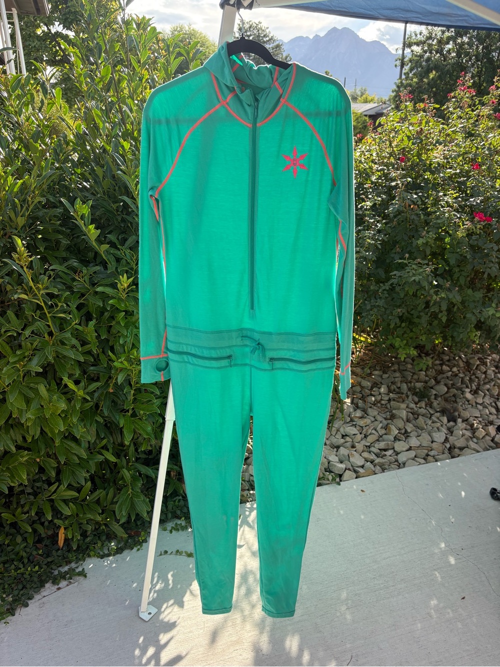 Women’s Teal Long-Sleeve Jumpsuit - Lightweight Active One-Piece